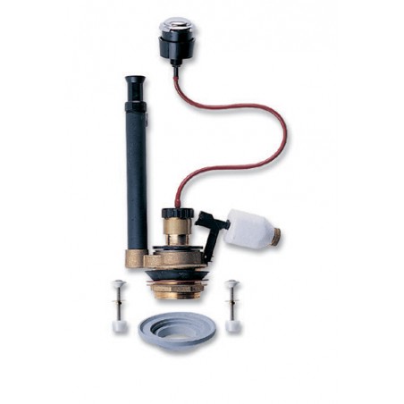 MECCANISMO DI SCARICO IN OTTONE CON PULSANTE