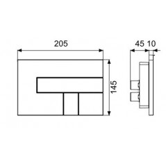 PLACCA LOS CROMO LUCIDO fuori prod