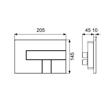 PLACCA LOS CROMO LUCIDO fuori prod