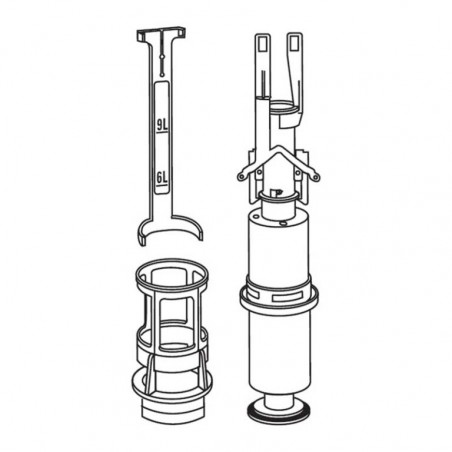 KIT VALVOLA DOPPIO SCARICO DAL 2000 AL 2009