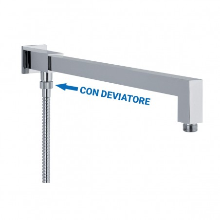 BRACCIO DOCCIA CM 35 C/DEV.QUADR