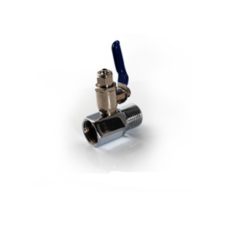 RACCORDO PRESA ACQUA CON VALVOLA 1/2 X TUBO 3/8