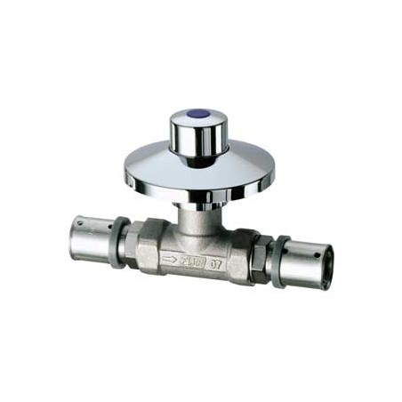 RUBINETTO AD INCASSO 1/2'  CON PRESSFAR 20X2 E ROSONE IN OTTONE