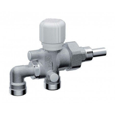 VALVOLA MONO-BITUBO TERMOSTATIZZABILE 1' SX CON INT.VARIABILE 40-50 MM SONDA D. 12
