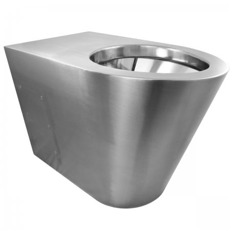 WC IN ACCIAIO A PAVIMENTO