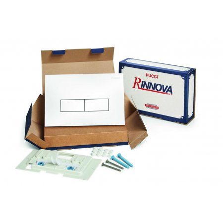 CONF.PLACCA BIANCA COMPLETA DI TELAIO CM 28