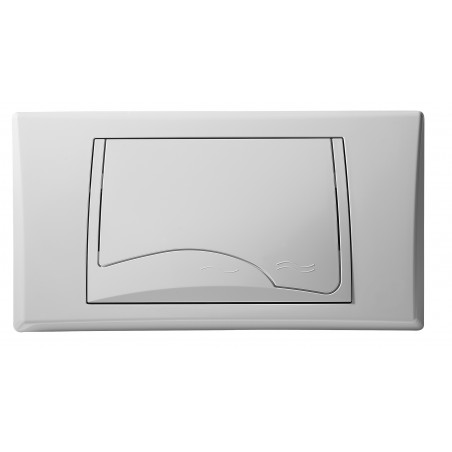 PLACCA BIANCA A DUE TASTI