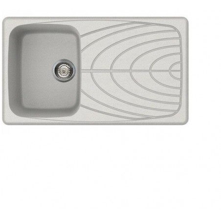 LAV.GRANITEK 1 VASCA C/GOCC.BIANCO PIETRA