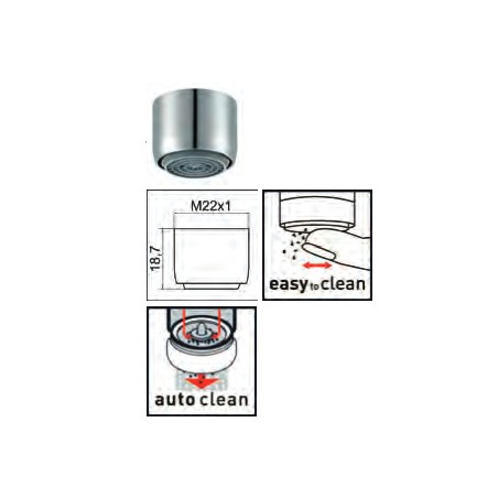 AERATORE COMFORT 22 X 1